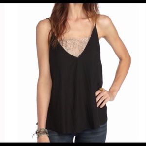 Free people lace cami tank